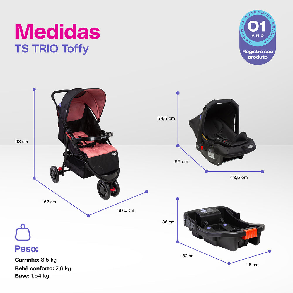 Travel System Toffy Trio