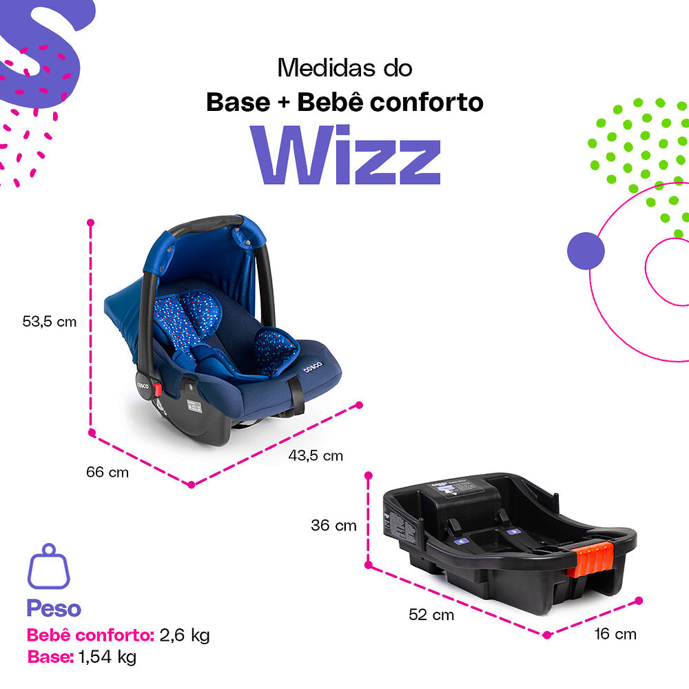Bebê Conforto Wizz com Base