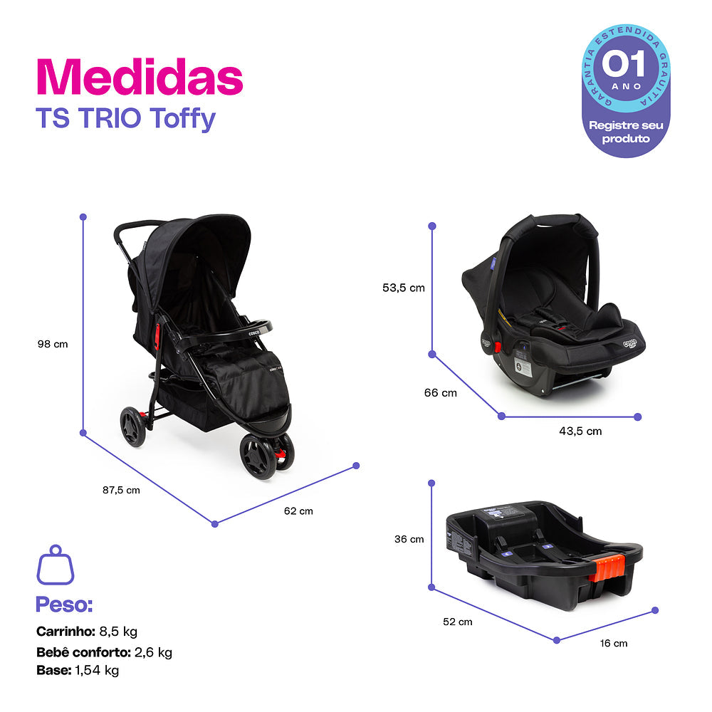 Travel System Toffy Trio