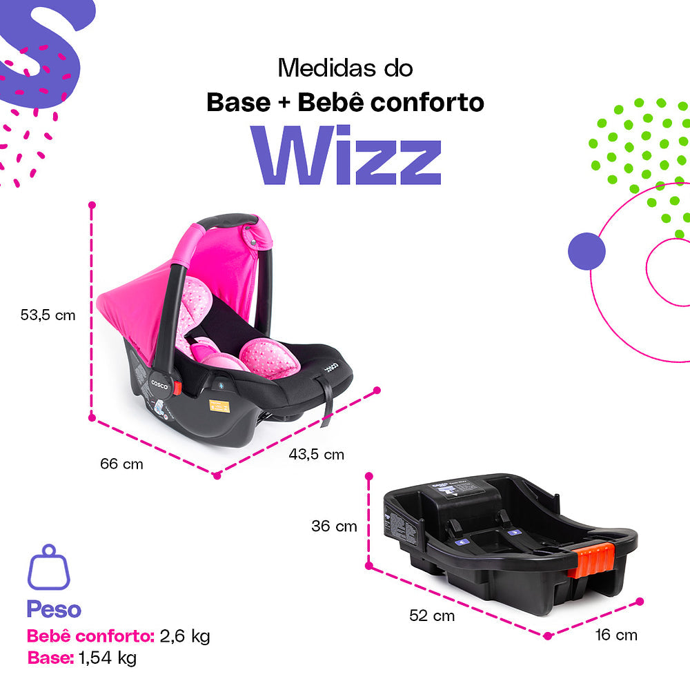 Bebê Conforto Wizz com Base