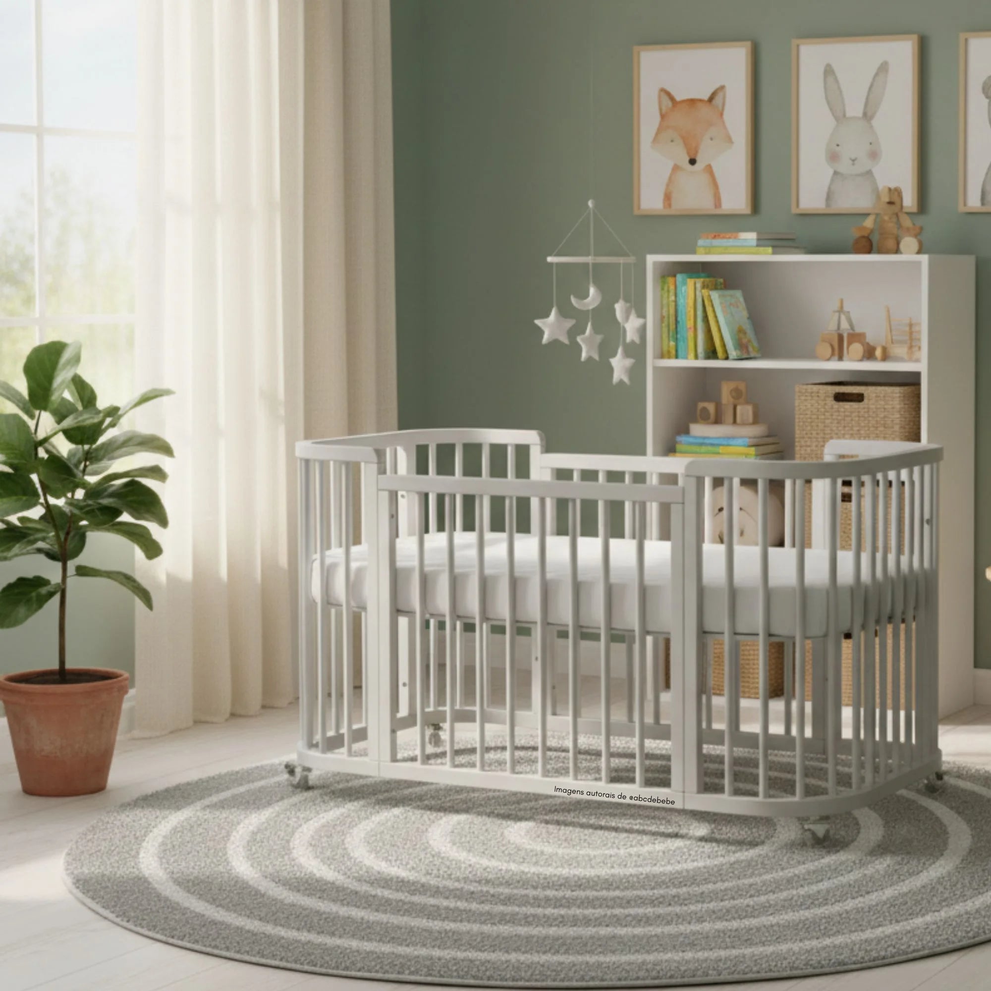 Berço Evolutivo Sleep - 3 em 1 - Cinza