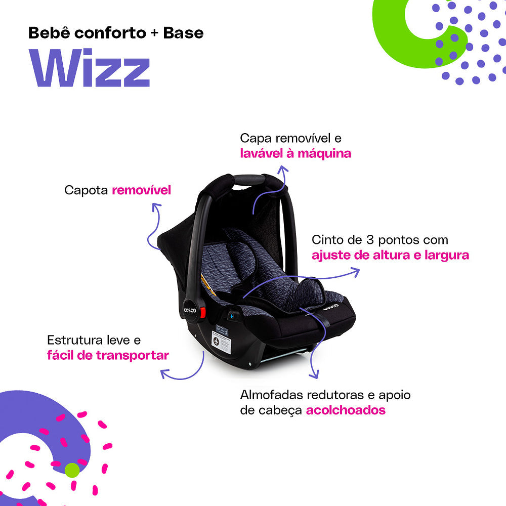 Bebê Conforto Wizz com Base