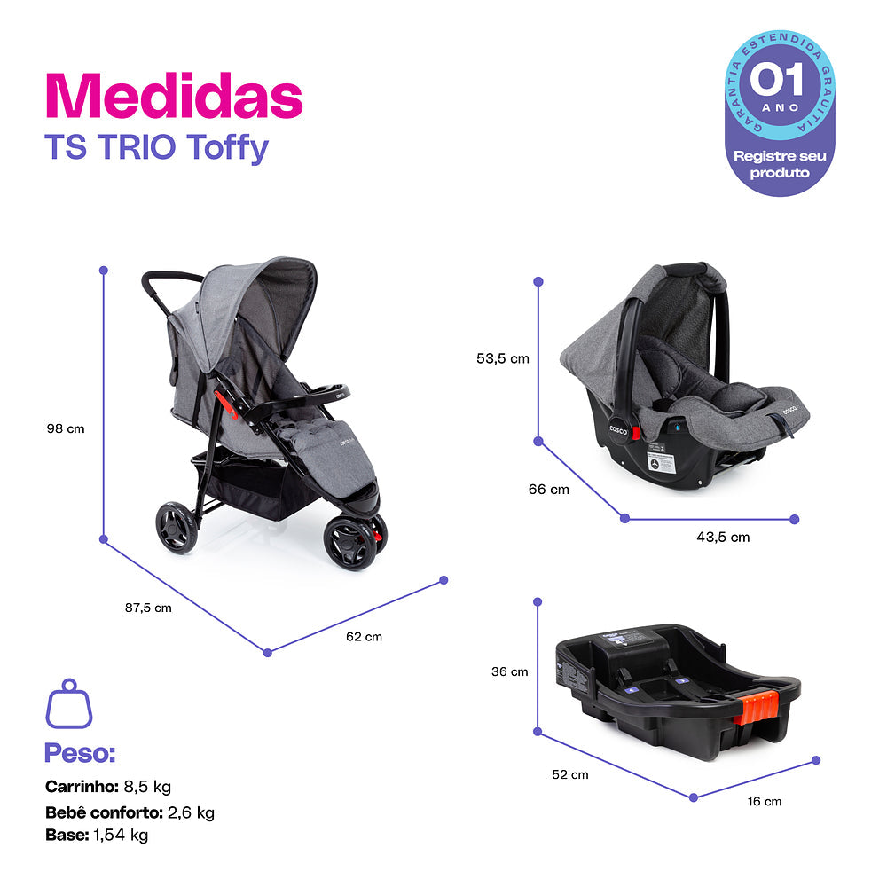 Travel System Toffy Trio