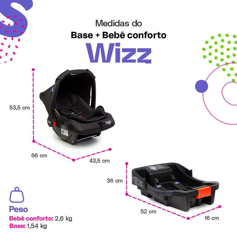 Bebê Conforto Wizz com Base